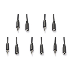 Nedis 3.5 mm jack verlengkabel | V ↔ M | Nedis | 2 meter | 5 stuks (Stereo) CAGL22050BK20 CAGP22050BK20 V010301501 - 1