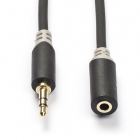 Nedis 3.5 mm jack verlengkabel | V ↔ M | Nedis | 5 meter (Stereo, Verguld, 3-polig) CABW22050AT50 N010301543 - 1