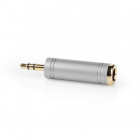 3.5 mm (m) naar 6.35 mm jack (v) adapter | Nedis (Stereo, Verguld, Metaal)