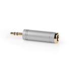 Nedis 3.5 mm (m) naar 6.35 mm jack (v) adapter | Nedis (Stereo, Verguld, Metaal) CAGC22935ME K050301210 Nedis 3.5 mm (m) naar 6.35 mm jack (v) adapter | Nedis (Stereo, Verguld, Metaal) CAGC22935ME K050301210