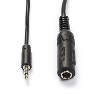 Nedis 3.5 mm (m) naar 6.35 mm jack (v) adapterkabel | Nedis | 0.2 meter (Stereo) CAGB22550BK02 CAGP22550BK02 N010301196 - 1