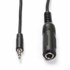 Nedis 3.5 mm (m) naar 6.35 mm jack (v) adapterkabel | Nedis - 0.2 meter (Stereo) CAGP22550BK02 N010301196