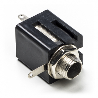 Nedis 6.35 mm jack chassis | Nedis (Mono, Schakelaar, Mannelijk) CAVC23990BK N060201240 - 1