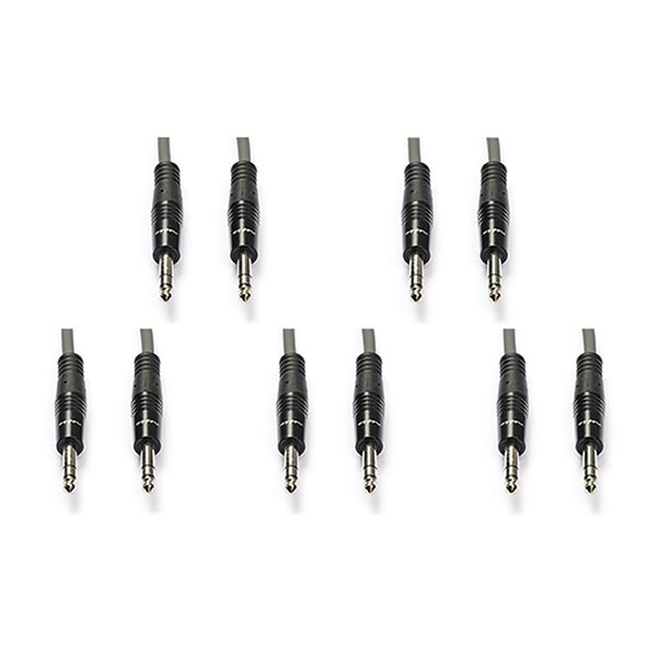 Nedis 6.35 mm jack kabel | M ↔ M | Nedis | 1.5 meter | 5 stuks (Stereo, Gebalanceerd, 100% koper, 3-polig) COTH23020GY15 V010301213 - 1