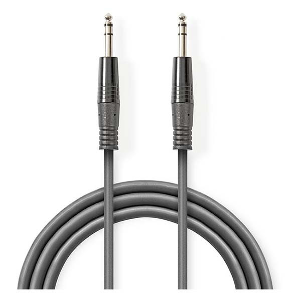 Nedis 6.35 mm jack kabel | M ↔ M | Nedis | 1.5 meter (Stereo, Gebalanceerd, 100% koper, 3-polig) COTH23020GY15 N010301213 - 2