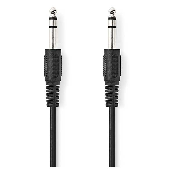 Nedis 6.35 mm jack kabel | M ↔ M | Nedis | 2 meter (Stereo, 3-polig) CAGL23000BK20 CAGP23000BK20 N010301201 - 2