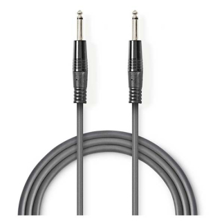 Nedis 6.35 mm jack kabel | Nedis | 1.5 meter (Mono, Ongebalanceerd, 100% koper) COTH23000GY15 N010301204 - 2