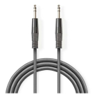 Nedis 6.35 mm jack kabel | Nedis | 1.5 meter (Stereo, Gebalanceerd, 100% koper) COTH23020GY15 N010301213 - 2