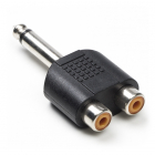 Nedis 6.35 mm jack (m) naar tulp (2 x v) adapter - Nedis (Mono) CAGP23944BK N050301207 Nedis 6.35 mm jack (m) naar tulp (2 x v) adapter - Nedis (Mono) CAGP23944BK N050301207