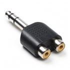 Nedis 6.35 mm jack (m) naar tulp (2 x v) adapter - Nedis (Mono) CAGP23945BK N050302010 Nedis 6.35 mm jack (m) naar tulp (2 x v) adapter - Nedis (Mono) CAGP23945BK N050302010