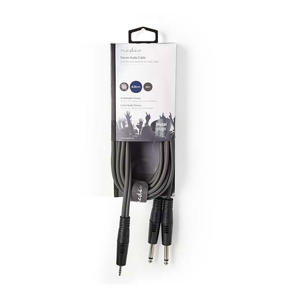 Nedis 6.35 mm jack naar 3.5 mm jack kabel | M ↔ M | Nedis | 3 meter (Stereo, 100% koper) COTH23200GY30 N010301118 - 4