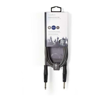 Nedis 6.35 mm jack naar 3.5 mm jack kabel | M ↔ M | Nedis | 5 meter (Stereo, 100% koper) COTH23200GY50 N010301119 - 4