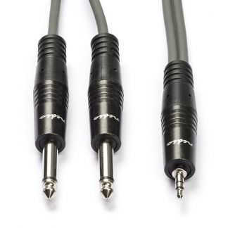 Nedis 6.35 mm jack naar 3.5 mm jack kabel | Nedis | 1.5 meter (Stereo, 100% koper) COTH23200GY15 N010301117 - 1