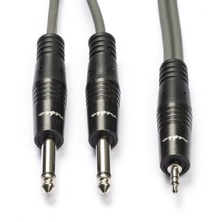 Nedis 6.35 mm jack naar 3.5 mm jack kabel | Nedis | 1.5 meter (Stereo, 100% koper) COTH23200GY15 N010301117 - 