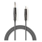 Nedis 6.35 mm jack naar 3.5 mm jack kabel | Nedis | 1.5 meter (Stereo, 100% koper) COTH23205GY15 N010301108 - 2