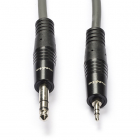 Nedis 6.35 mm jack naar 3.5 mm jack kabel | Nedis | 1.5 meter (Stereo, 100% koper) COTH23205GY15 N010301108