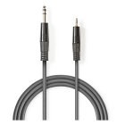 Nedis 6.35 mm jack naar 3.5 mm jack kabel | Nedis | 3 meter (Stereo, 100% koper) COTH23205GY30 N010301109 - 2