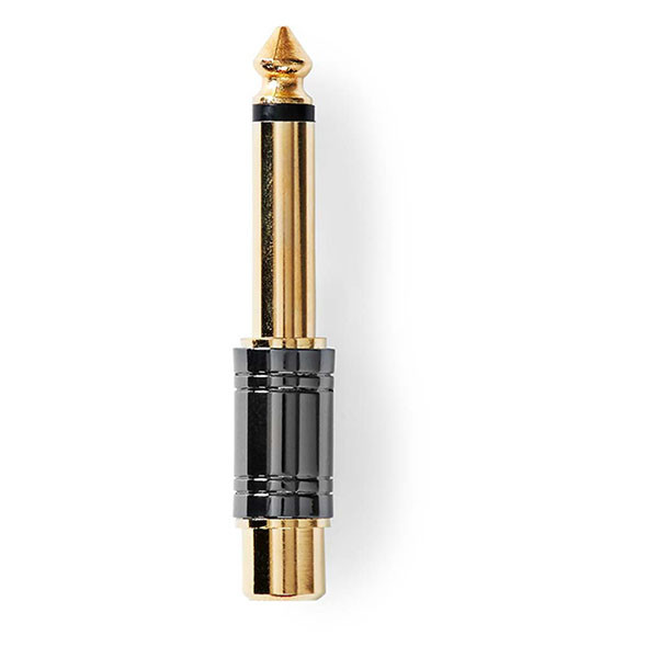 Nedis 6.35 mm jack naar tulp adapter | M ↔ V | Nedis (Mono) CABW23935BKG K010411296 - 3
