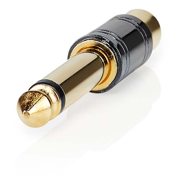 Nedis 6.35 mm jack naar tulp adapter | M ↔ V | Nedis (Mono) CABW23935BKG K010411296 - 1