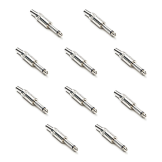 6.35 mm jack plug | Nedis | 10 stuks (Mono, Metaal, Mannelijk)