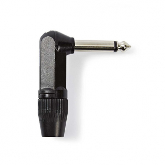 Nedis 6.35 mm jack plug | Nedis (Mono, Haaks, Metaal, Mannelijk) COTP23902BK K060201203 - 1