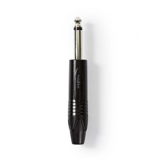 Nedis 6.35 mm jack plug | Nedis (Mono, Metaal, Mannelijk) COTP23900BK K060201202 - 1