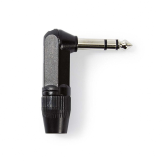 Nedis 6.35 mm jack plug | Nedis (Stereo, Haaks, Metaal, Mannelijk COTP23903BK K060201206 - 1
