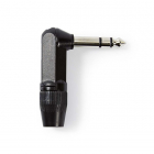 Nedis 6.35 mm jack plug | Nedis (Stereo, Haaks, Metaal, Mannelijk COTP23903BK K060201206