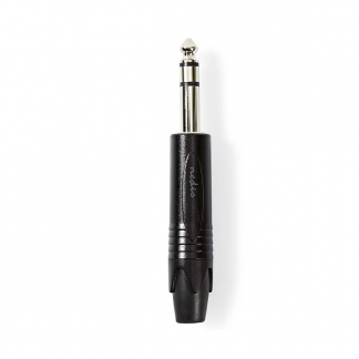 Nedis 6.35 mm jack plug | Nedis (Stereo, Metaal, Mannelijk) COTP23901BK K060201205 - 1