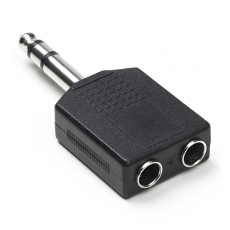 Nedis 6.35 mm jack splitter | V ↔ M | Nedis (Stereo) CAGP23940BK N050301201 - 1