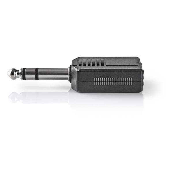 Nedis 6.35 mm jack splitter | V ↔ M | Nedis (Stereo) CAGP23940BK N050301201 - 3