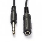 6.35 mm jack verlengkabel | V ↔ M | Nedis | 5 meter (Stereo, 3-polig)