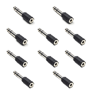 6.35 mm (m) naar 3.5 mm jack (v) adapter | Nedis | 10 stuks (Stereo)
