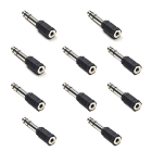 Nedis 6.35 mm (m) naar 3.5 mm jack (v) adapter | Nedis | 10 stuks (Stereo) CAGB23930BK CAGP23930BK V050301205 - 1