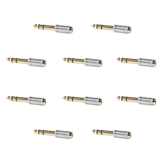 6.35 mm (m) naar 3.5 mm jack (v) adapter | Nedis | 10 stuks (Stereo, Verguld, Metaal)