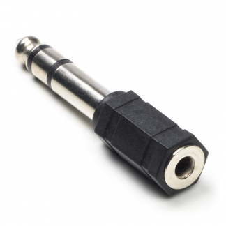 Nedis 6.35 mm (m) naar 3.5 mm jack (v) adapter | Nedis (Stereo) CAGB23930BK CAGP23930BK N050301205 - 1
