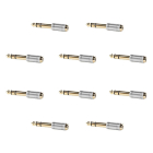 Nedis 6.35 mm naar 3.5 mm jack adapter | M ↔ V | Nedis | 10 stuks (Stereo, Verguld, Metaal, 3-polig) CAGC23930ME V050301216 - 1