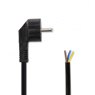 Nedis Aansluitsnoer | Nedis | 1.8 meter (3x 0.75 mm², Schuko stekker, Haaks) CEGL11918BK PCPE18BK N010806054 - 1