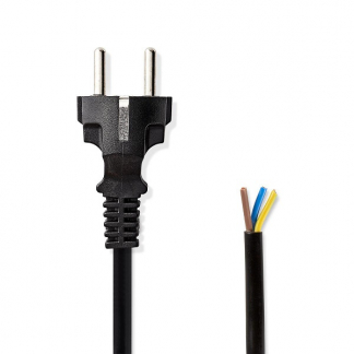 Nedis Aansluitsnoer | Nedis | 3 meter (3 x 1.5 mm², Schuko stekker) CEGL11930BK PCPF30BK N010802012 - 1