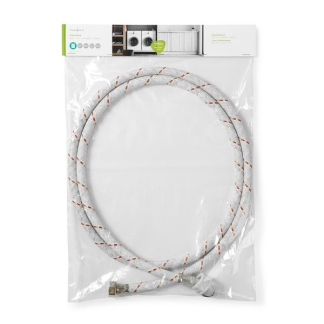 Nedis Aanvoerslang wasmachine | 1/2" - 3/4" | 2 meter (Recht/Gehoekt, 10 Bar, 90 °C) WAIH3412SH1N20 A081000192 - 2