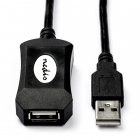 Actieve USB verlengkabel | 10 meter | USB 2.0 (480 Mpbs, 100% koper)