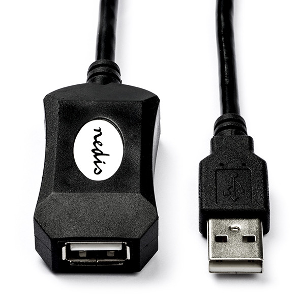 Nedis Actieve USB verlengkabel | 5 meter | USB 2.0 (100% koper) CCGL60EXTBK50 CCGP60EXTBK50 N040200004 - 1