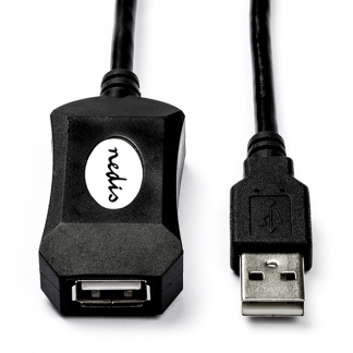 Nedis Actieve USB verlengkabel | 5 meter | USB 2.0 (100% koper) CCGL60EXTBK50 CCGP60EXTBK50 N040200004 - 
