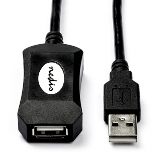 Nedis Actieve USB verlengkabel | 5 meter | USB 2.0 (100% koper) CCGL60EXTBK50 CCGP60EXTBK50 N040200004 - 1
