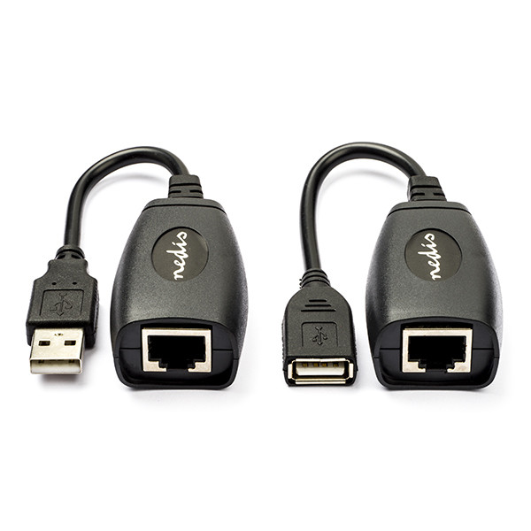 Actieve USB verlengkabel | Tot 50 meter over UTP USB 1.1 (100% koper)