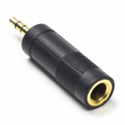 Nedis Adapter jack 6.35 mm stereo vrouwelijk - jack 3.5 mm stereo mannelijk (Verguld) CAGP22935BKG N050301002 Nedis Adapter jack 6.35 mm stereo vrouwelijk - jack 3.5 mm stereo mannelijk (Verguld) CAGP22935BKG N050301002