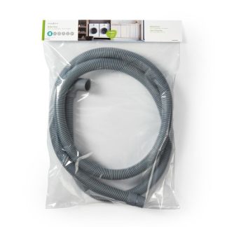 Nedis Afvoerslang wasmachine | 22 - 19 mm | 2 meter (Gehoekt/Recht, 0.5 Bar, 60 °C) WAOH2219SHP20 A081000188 - 2