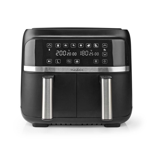 Nedis Airfryer | Nedis | 2 x 3.8 liter (2850W, Dubbel, Digitaal) KAAFD350EBK K170108172 - 2