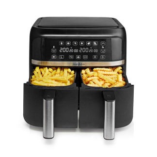 Nedis Airfryer | Nedis | 2 x 3.8 liter (2850W, Dubbel, Digitaal) KAAFD350EBK K170108172 - 5