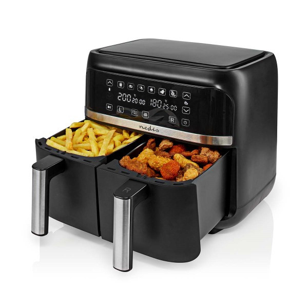 Nedis Airfryer | Nedis | 2 x 3.8 liter (2850W, Dubbel, Digitaal) KAAFD350EBK K170108172 - 7